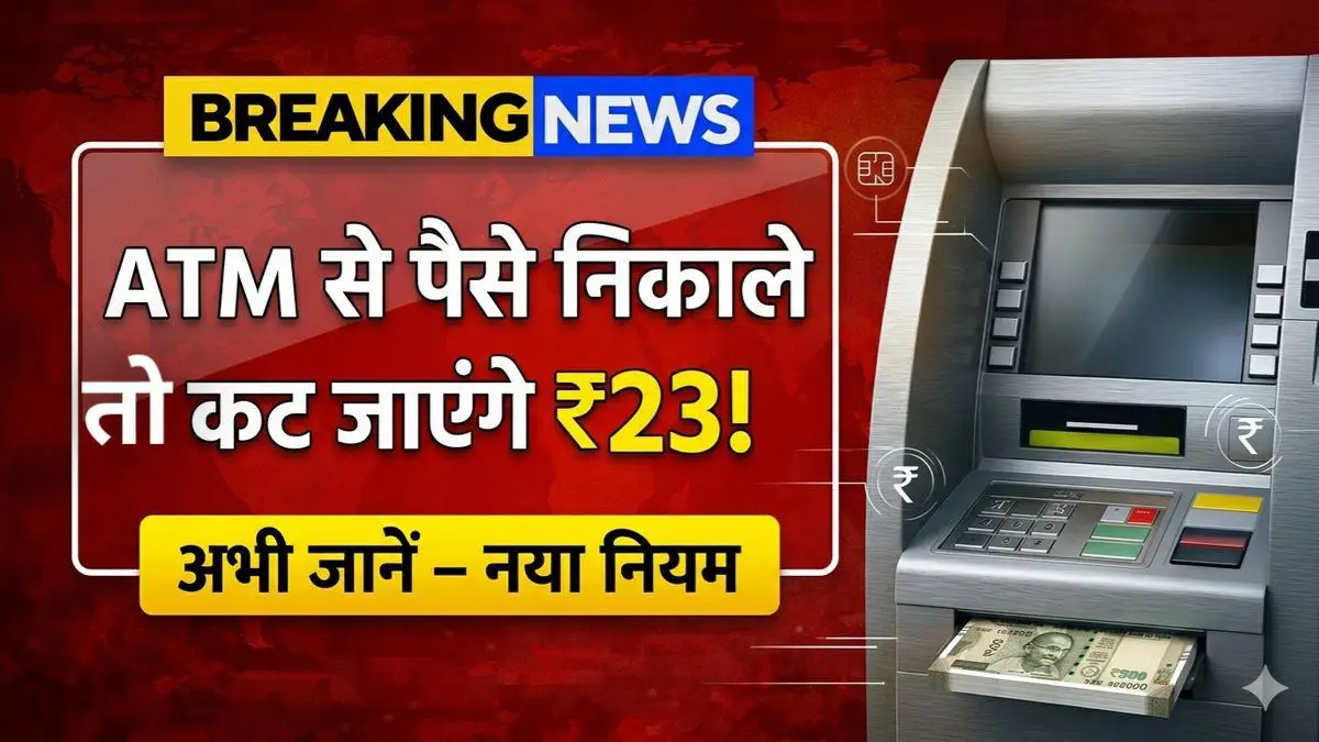 ATM Withdrawal New Rules 2026 – नया नियम ₹23 चार्ज RBI आदेश